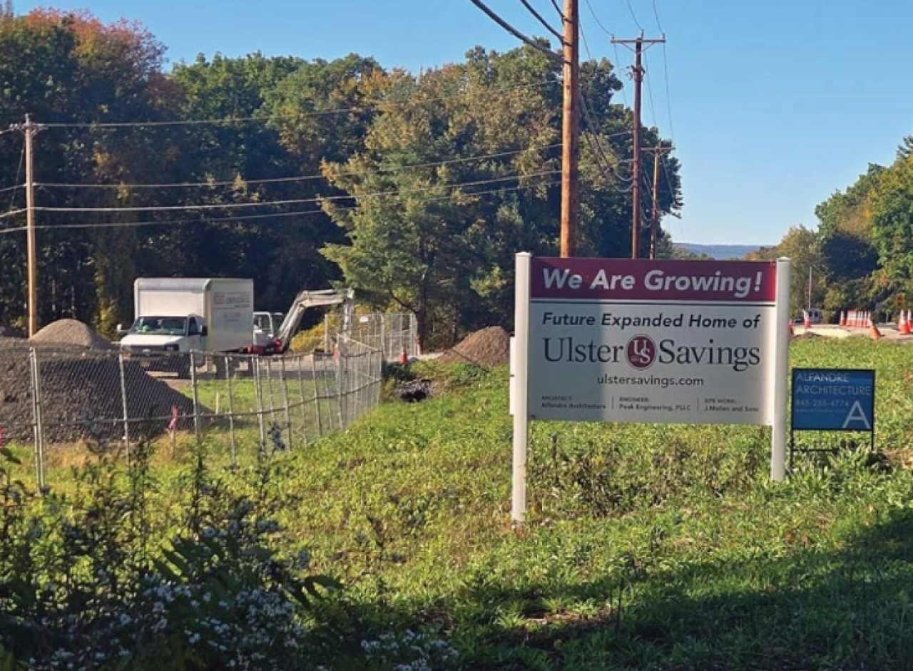 Construction Underway on New Ulster Savings Bank in Stone Ridge